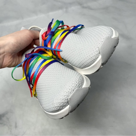 NEW Merrell Cloud Knit Running Sneaker Shoes Rainbow Laces Gray Athleisure 8.5 - Picture 6 of 12